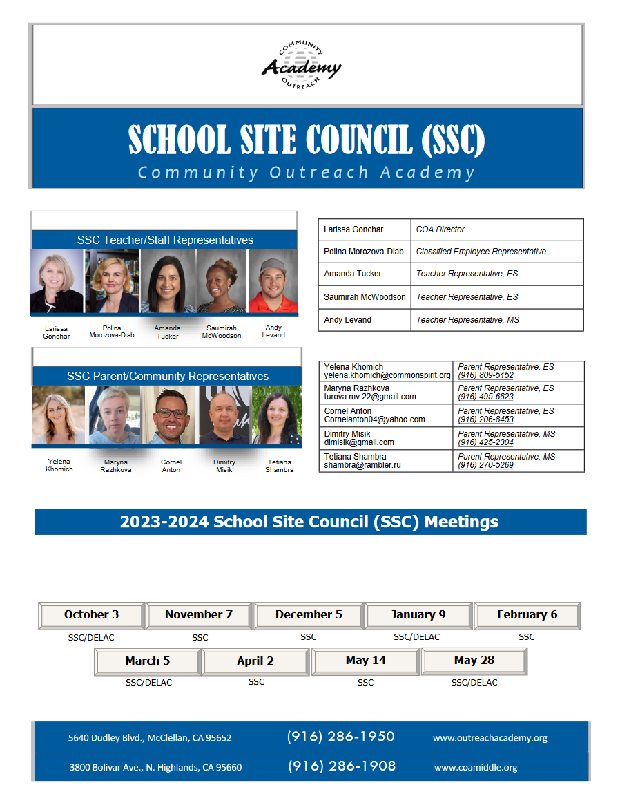 SSC Members Schedule 23 24